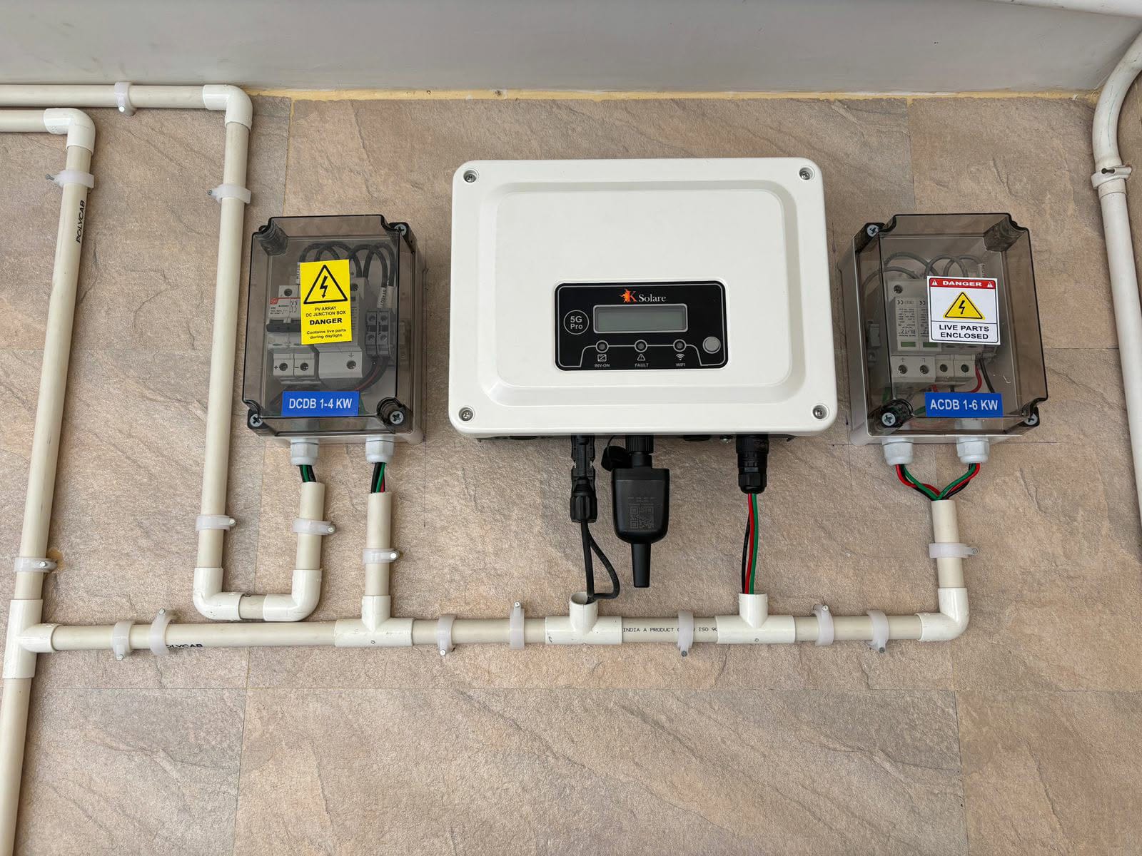 Inverter & connected wiring