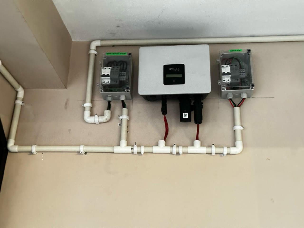 Wall-mounted solar equipment